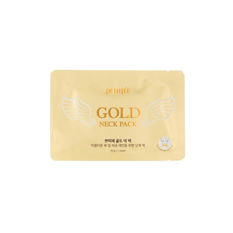 Petitfee Gold Neck Pack ujędrniająca hydrożelowa Maska w płachcie na szyję 10 g