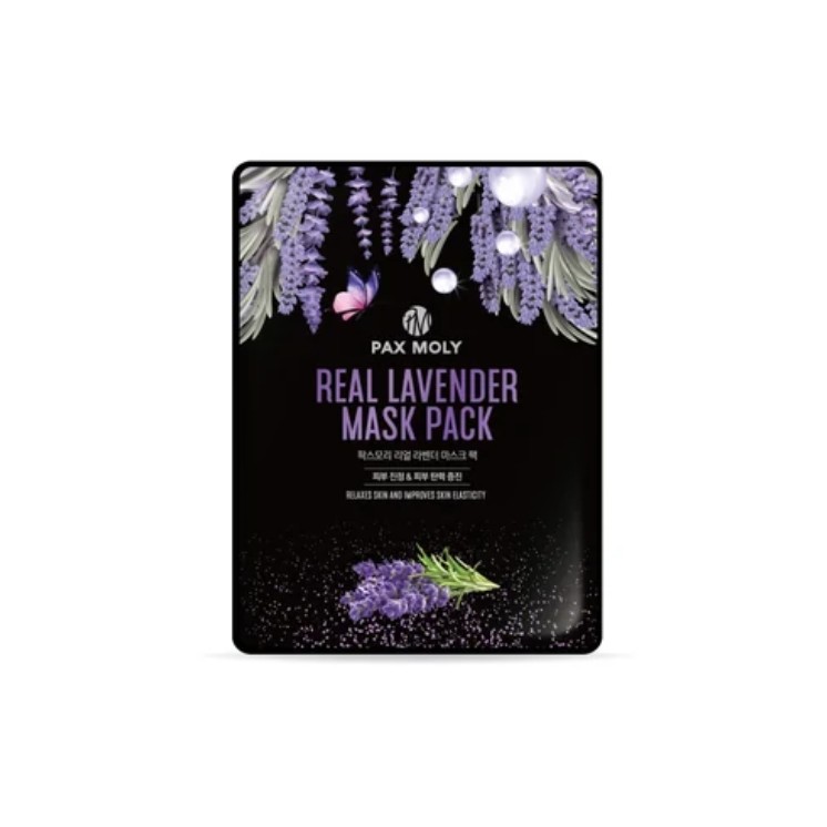 Pax Moly Echter Lavendel Beruhigende und Schützende Tuchmaske mit Lavendel 25 ml