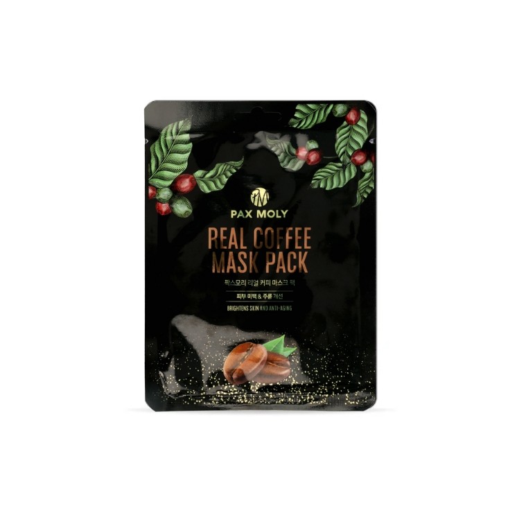 Pax Moly Real Coffee Feuchtigkeitsspendende Tuchmaske mit Kaffee 25 ml