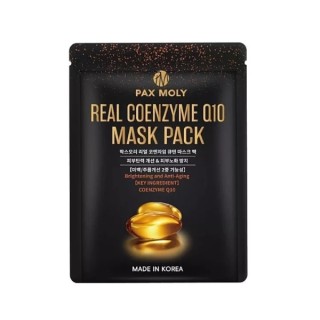 Masque en tissu anti-rides Pax Moly Real Coenzyme Q10 à la coenzyme Q10 25 ml