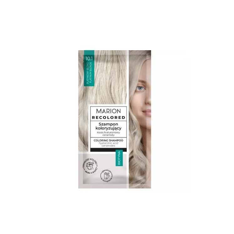 Marion Color Shampoo mit Biotin, 4-8 Haarwäschen /10.1/ blond 40 ml