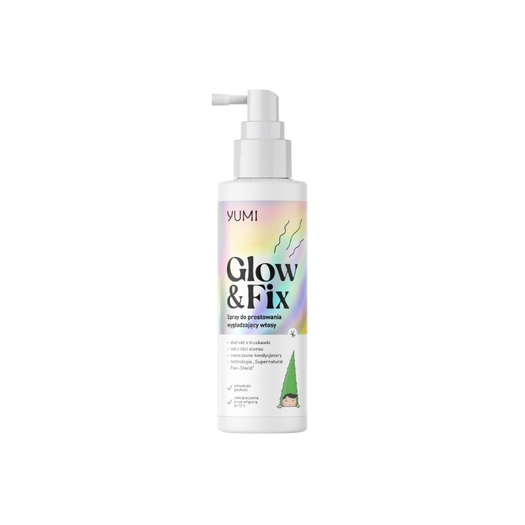 Yumi Glow&Fix wygładzający Spray do prostowania włosów 100 ml