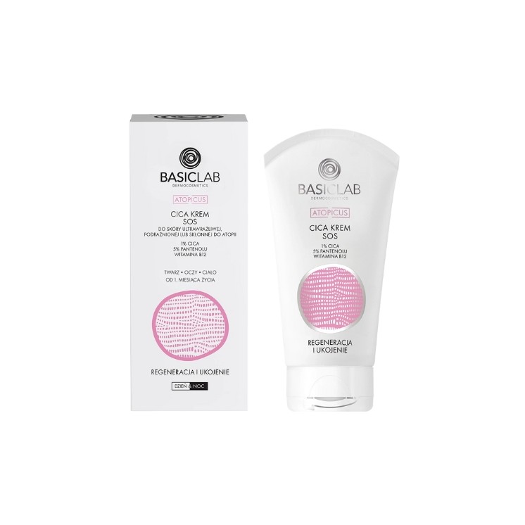 BasicLab Atopicus Cica SOS Cream for ultra-sensitive or atopy-prone skin 50 ml