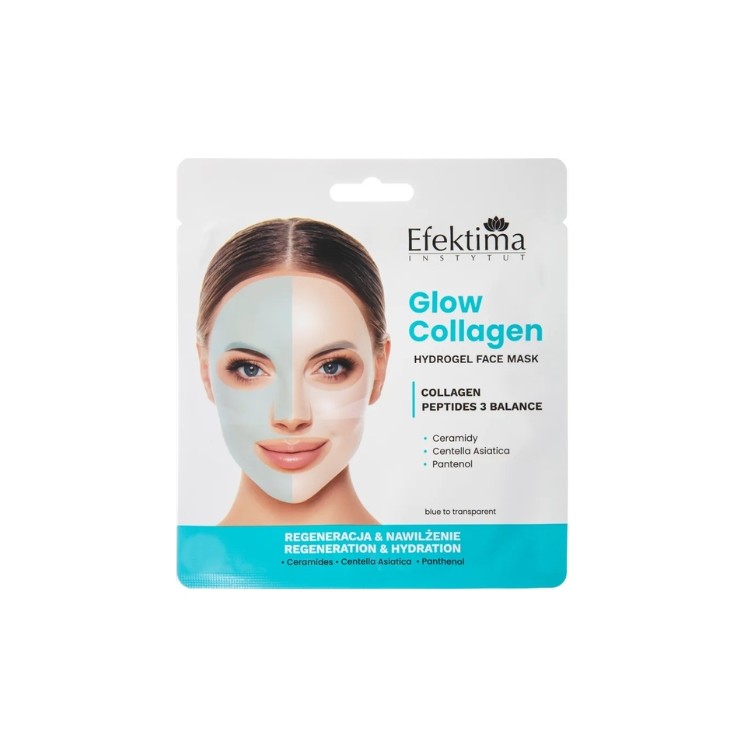 Efektima Glow Collagen Sheet Mask with Collagen and Peptides Regeneration 1 piece