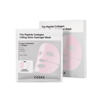 COSRX Peptide Collagen Glow Hydrogel Mask Set de masques hydro aux peptides et au collagène 34 g x 3 pièces