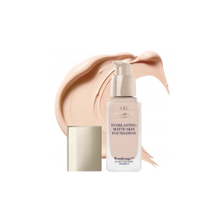 Claresa Everlasting Matte Skin und glättende Foundation /04/ Natural 32 ml