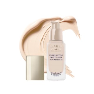 Матуючий та розгладжуючий тональний крем Claresa Everlasting Matte Skin /02/ Light Beige 32 мл