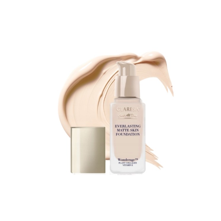 Claresa Everlasting Matte Skin Mattifying and Smoothing Foundation /02/ Light Beige 32 ml