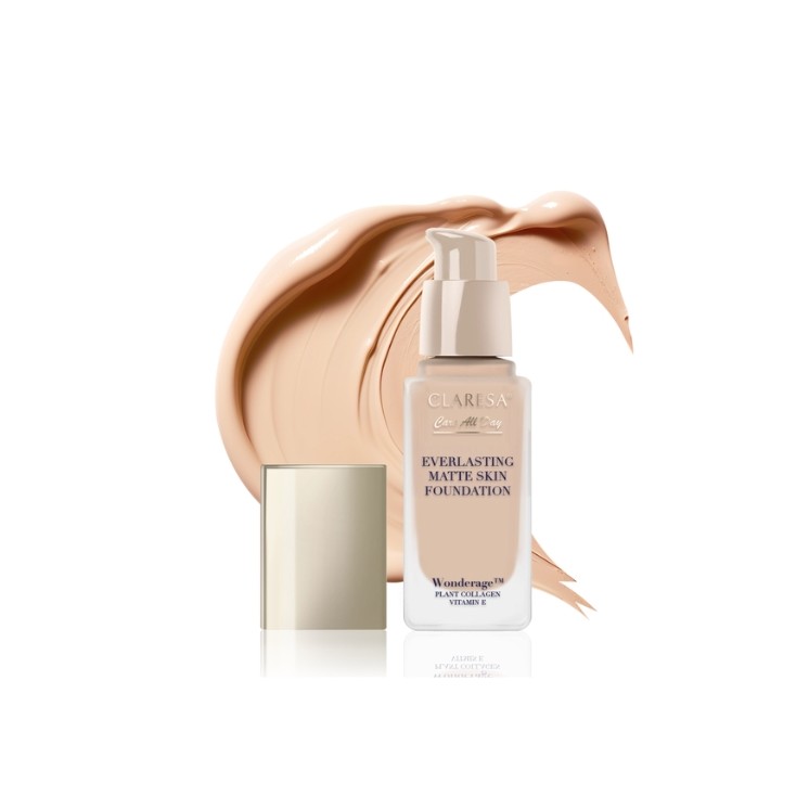 Claresa Everlasting Matte Skin und glättende Foundation /05/ Sand 32 ml