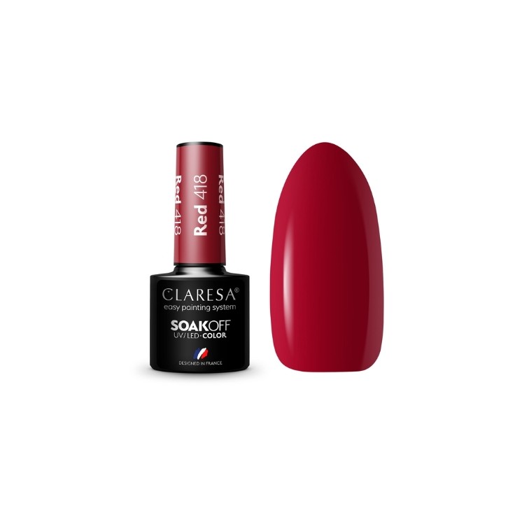 Claresa Red Hybrid Nail Polish /418/ 5 g