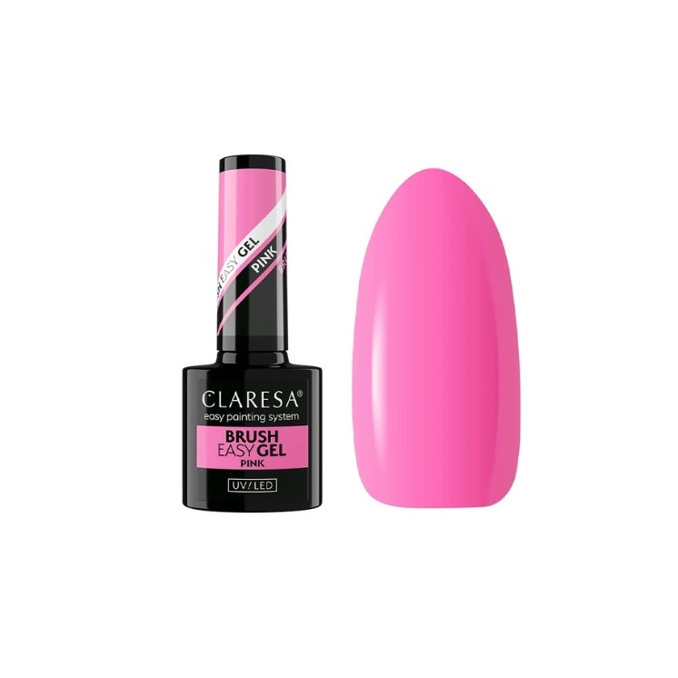 Гель Claresa Brush Easy Gel у флаконі з пензликом Pink 5 г
