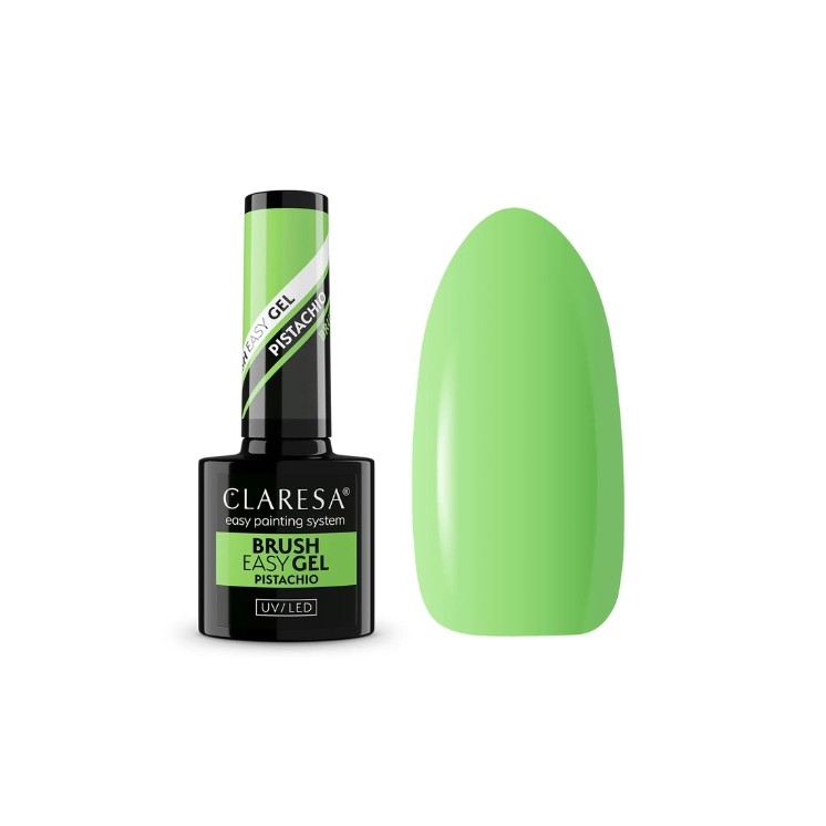 Claresa Brush Easy Gel Gel in der Flasche mit einem Pistachio Pinsel 5 g