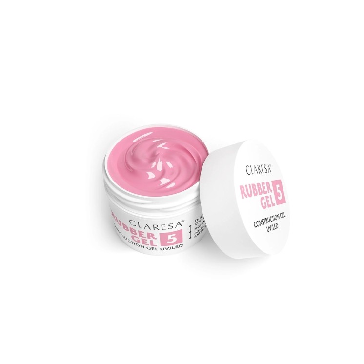 Gel de construction pour ongles Claresa Rubber Gel / 5 / 45 g