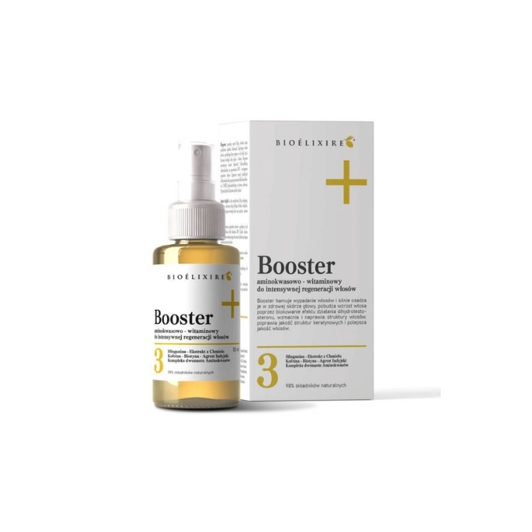 Bioelixire Booster d'acides aminés et de vitamines pour une régénération capillaire intensive 50 ml