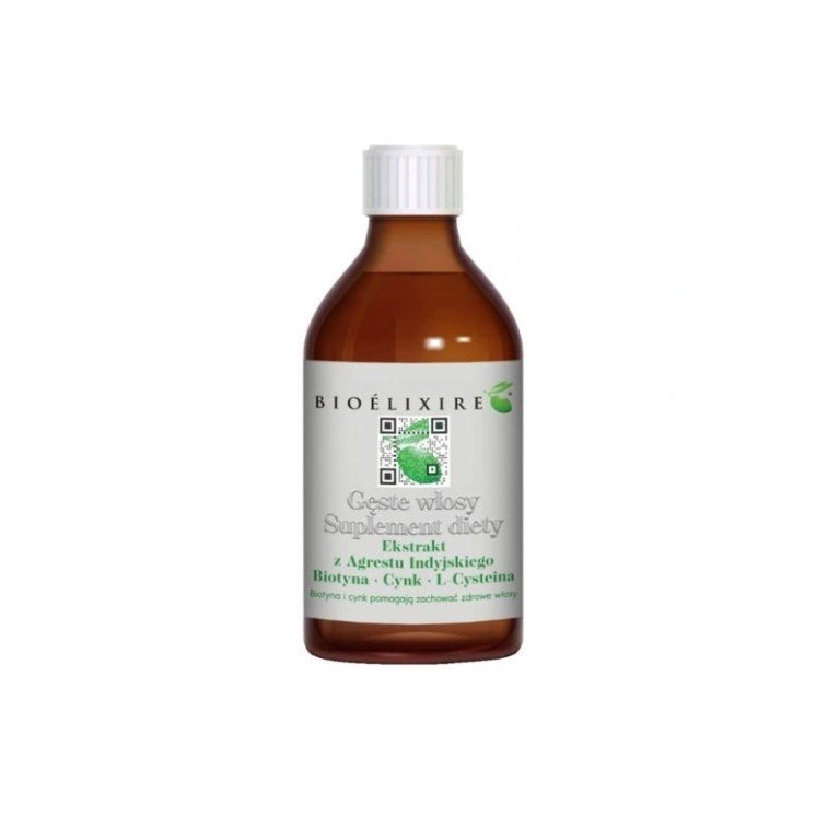 Bioelixire Nahrungsergänzungsmittel für fettiges Haar mit indischem Stachelbeerextrakt, 300 ml