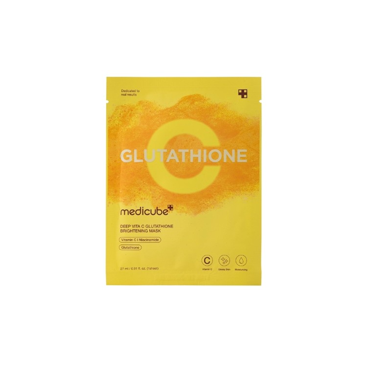 Medicube Deep Vita C Glutathione Mask Brightening Face Sheet Mask 27 ml