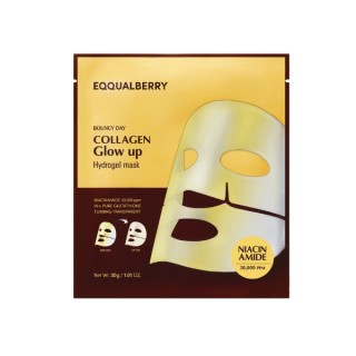 Освітлююча колагенова маска для обличчя Eqqualberry Collagen Glow Up Hydrogel Mask 30 г