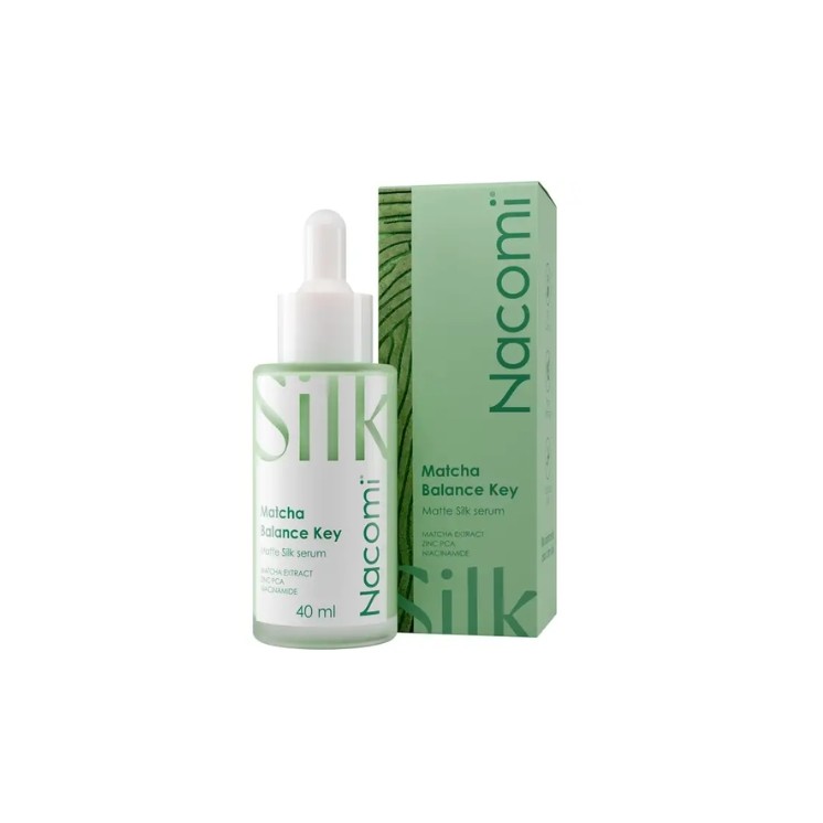 Nacomi Silk Matcha Balance Key Oil Control Serum mit Matcha für das Gesicht 40 ml