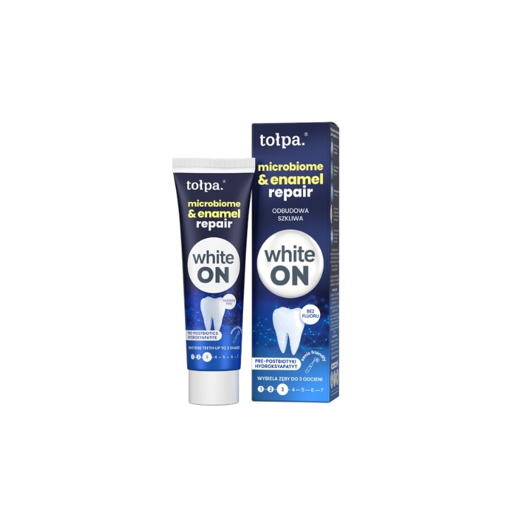 Dentifrice Tołpa Microbiome & Repair de l'émail pour la reconstruction de l'émail 75 ml