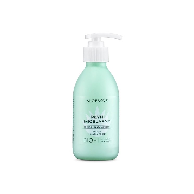 Aloesove Micellaire vloeistof voor het verwijderen van gezichts- en oogmake-up 190 ml