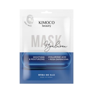 Kimoco Beauty Hyaluron wygładzająco-nawilżająca Maska w płachcie z Kwasem hialuronowym 23 ml