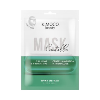 Kimoco Beauty Centella Verzachtend en Hydraterend Sheetmasker met Centella Asiatica 23 ml