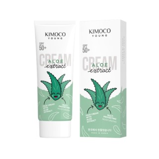 Зволожувальний та заспокійливий крем для обличчя Kimoco Young Aloe Extract SPF50 з екстрактом алое 70 г
