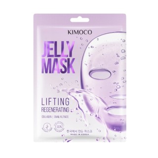 Masque en tissu liftant et régénérant pour le visage Kimoco Glass Skin 23 ml