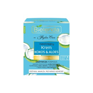 Bielenda HYDRA CARE kokos und Aloe-Gesichtscreme für trockene Haut 50 ml