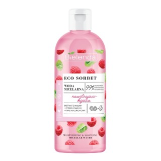 Bielenda ECO SORBET Eau micellaire hydratante et apaisante Framboise 500 ml