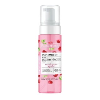 Bielenda ECO SORBET Feuchtigkeitsspendender Himbeer-Gesichtsreinigungsschaum 150 ml