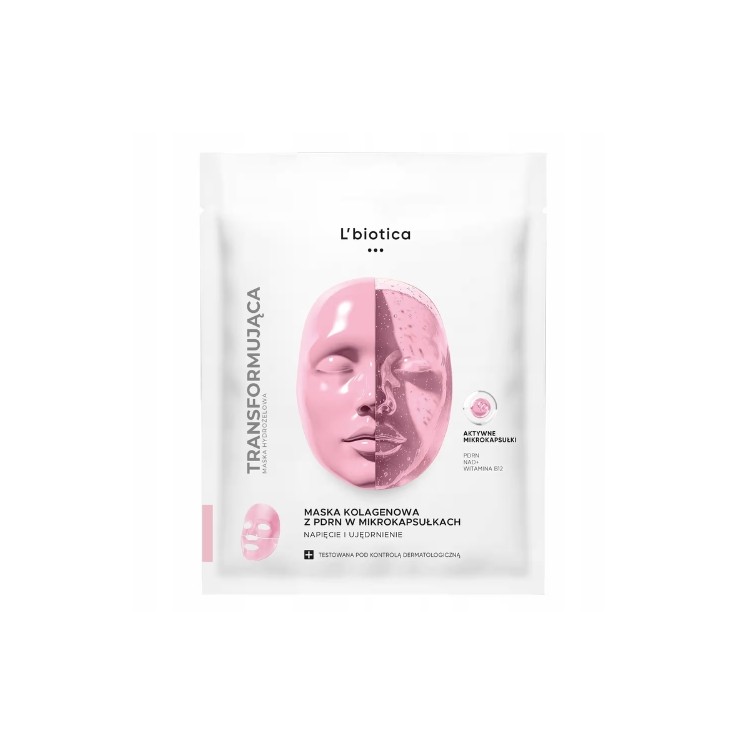 Masque visage en tissu L'Biotica raffermissant et tonifiant au collagène avec PDRN (1 pièce)