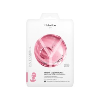 Тканинна маска для обличчя L'Biotica Lifting Y-Zone Firming Face Mask, заспокійлива від почервоніння, 1 шт.