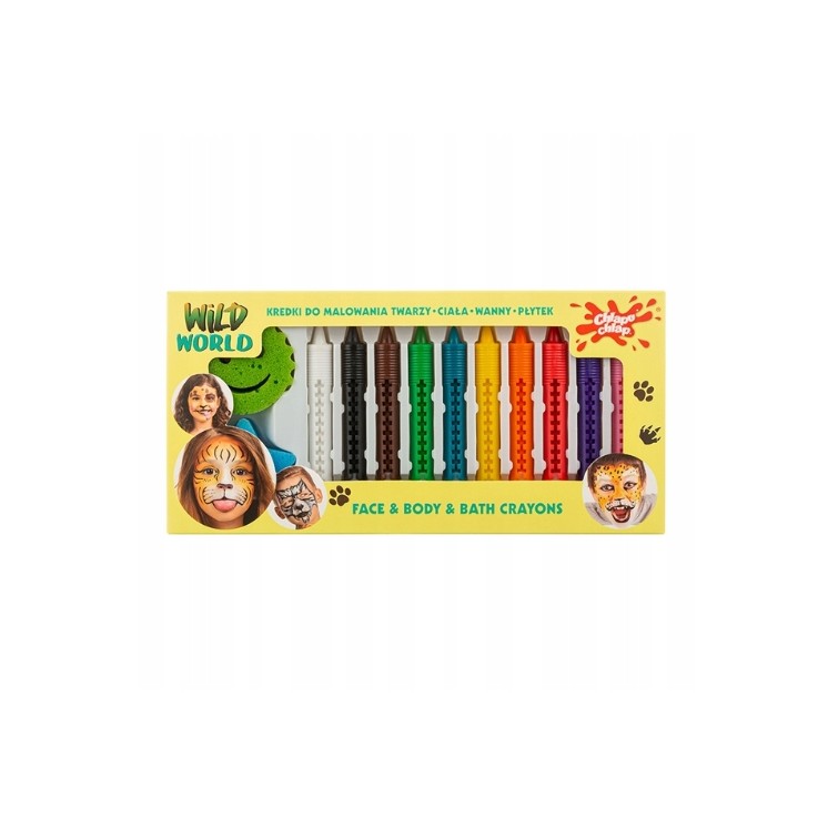Crayons de maquillage Chlapu Chlap Wild World, 10 pièces