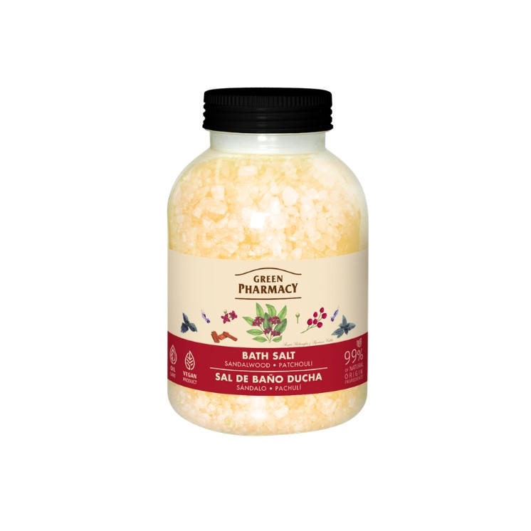 Sels de bain Green Body santal et patchouli, 1000 g