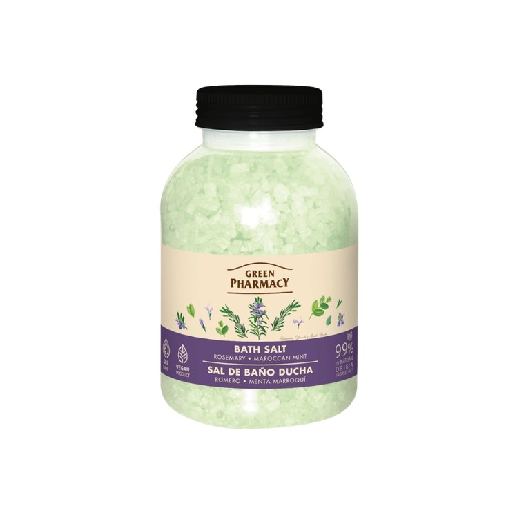 Sels de bain Green Body au romarin et à la menthe 1000 g