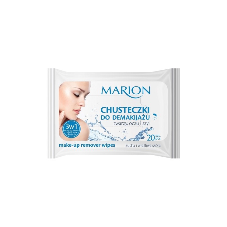 Marion 3-in-1 make-upverwijderingsdoekjes, 20 stuks