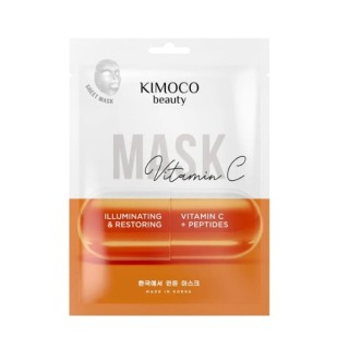 Masque en tissu éclaircissant à la Vitamin C C Kimoco Beauty (23 ml)
