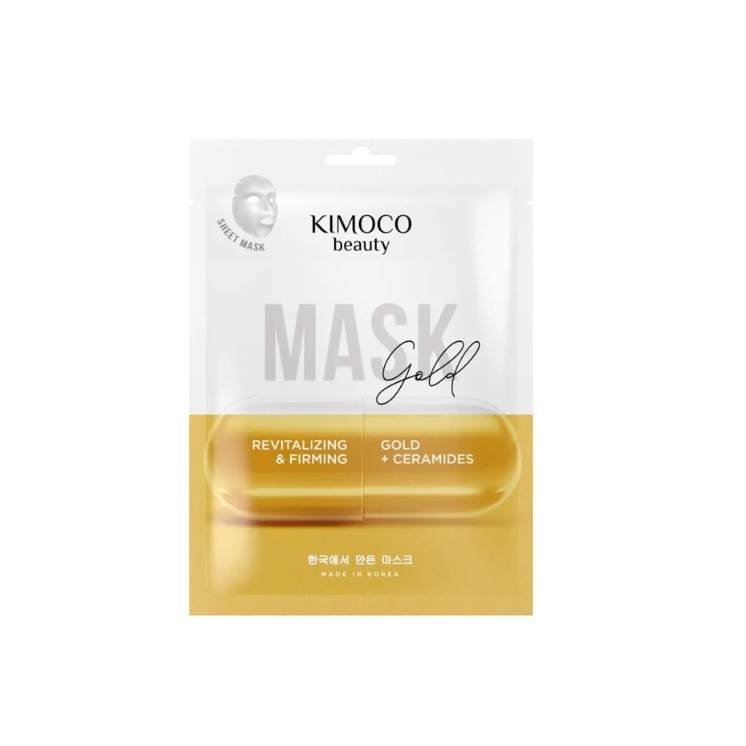 Masque en tissu rajeunissant à Gold or Kimoco Beauty 23 ml