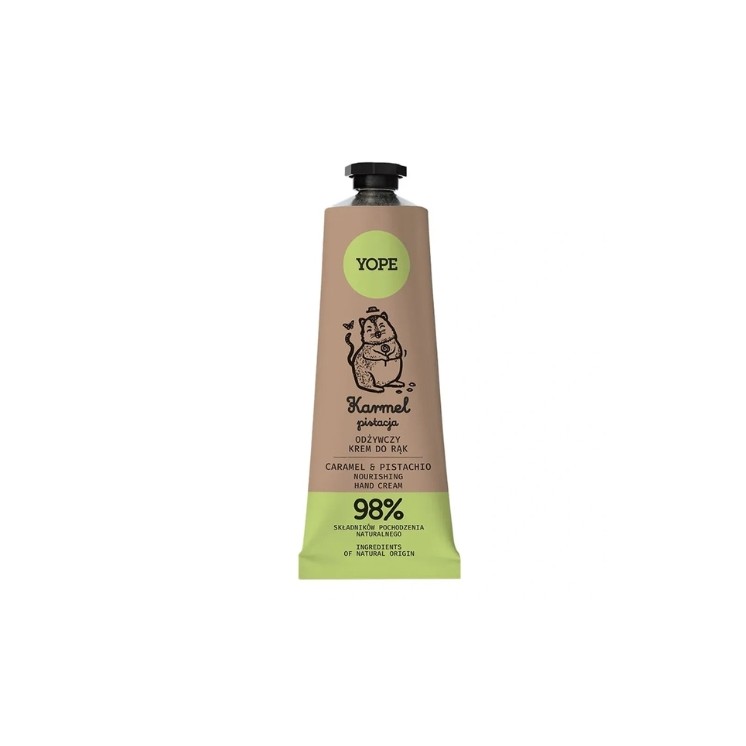 YOPE naturalny Krem do rąk Karmel i Pistacja 50 ml