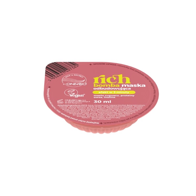 ONLYBIO Hair in Balance Rich Bomba Regenerierende Haarmaske 30 ml