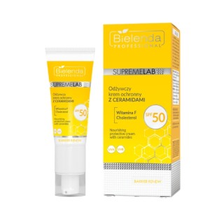 Bielenda Professional Supremelab Barrier Renew odżwyczy Krem do twarzy na dzień z ceramidami SPF50 40 ml