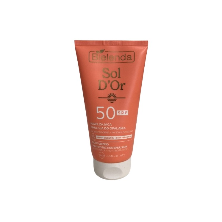 Зволожувальний сонцезахисний лосьйон Bielenda Sol D'OR SPF50 150 мл