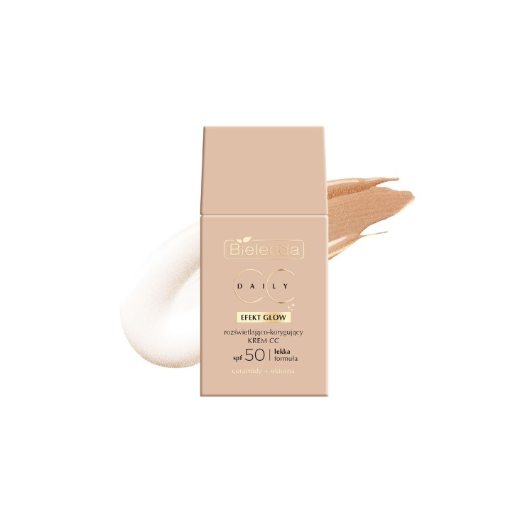 Bielenda Daily CC Feuchtigkeits- und Korrekturcreme SPF50 mit Glow Effekt 40 ml