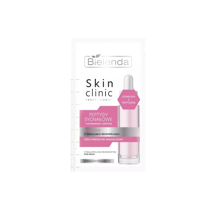 Masque visage stimulant et régénérant aux peptides Professional Bielenda Skin Clinic 8 g