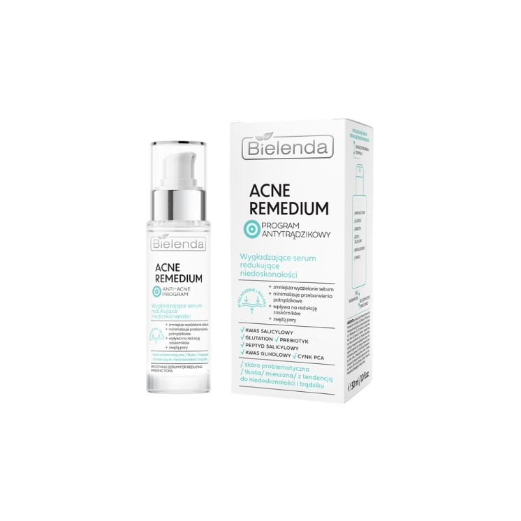 Bielenda Acne Remedium wygładzające Serum do twarzy redukujące niedoskonałości 30 ml