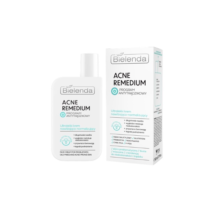 Bielenda Acne Remedium Crème Ultra-Légère Hydratante et Normalisante 50 ml