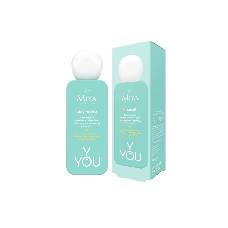 Brume visage matifiante et lissante stay.matte Miya Cosmetics 100 ml