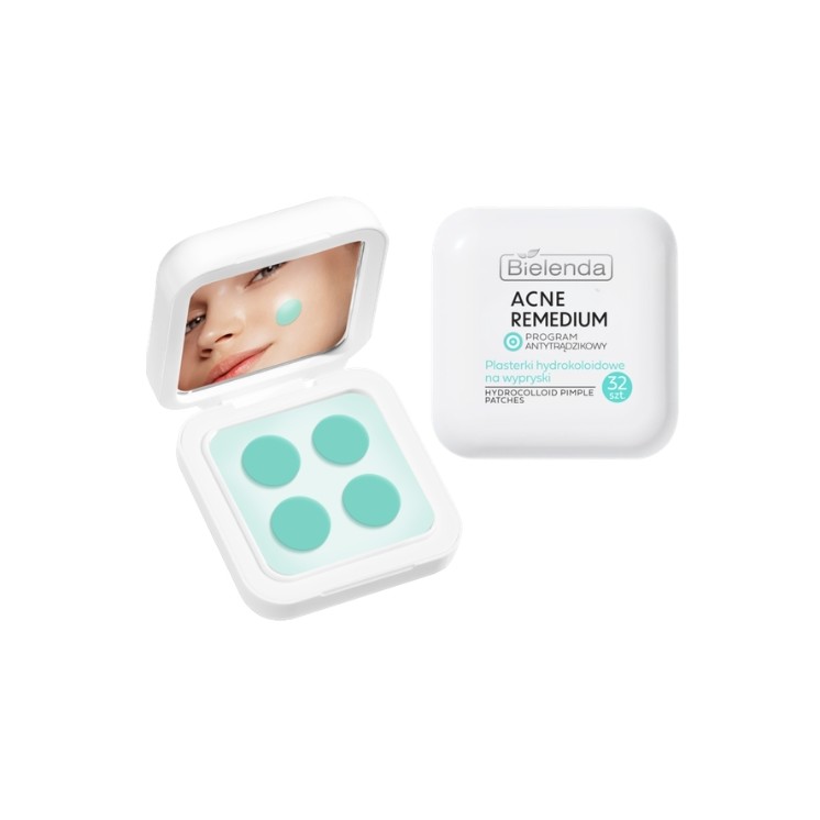 Гідроколоїдні пластирі від прищів Bielenda Acne Remedy, 32 штуки