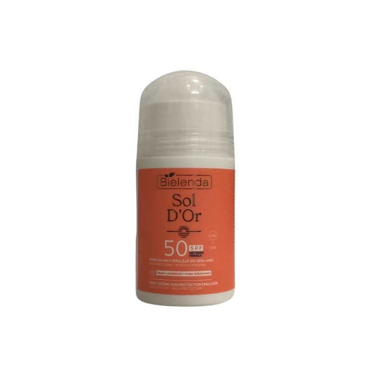 Bielenda Sol D'OR Feuchtigkeitsspendende roll-on Sonnenschutzemulsion SPF50 50 100 g